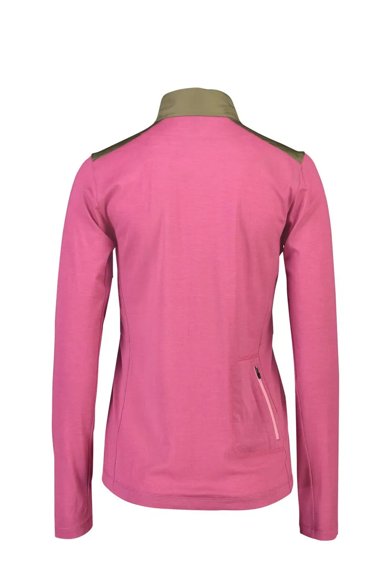 Mons Royale Womens Phoenix Wind Jersey in Rosewood/Olive-1